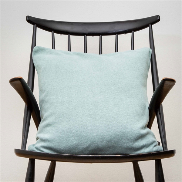 Soft knitted cushion cover 50x50 Aqua